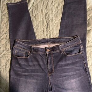 YMI Women's Deep Indigo Skinny Jeans